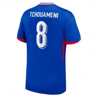 Maglia Calcio Francia Aurelien Tchouameni #8 Prima Divisa Europei 2024 Manica Corta